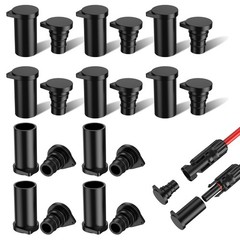 Bateria Power 12 Pairs Solar Connector Caps, IP68 Weather Resistant Dust Male…