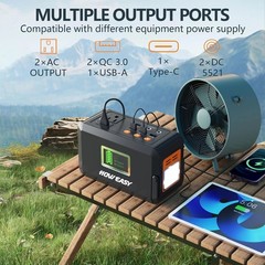 Lightweight 120W Portable Solar Power Station – Ideal for Camping and Emergency