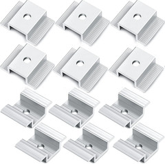 48/24/12Pcs Solar Panel Mid Clamps Photovoltaic Panel Bracket PV Panel Mid Clamp