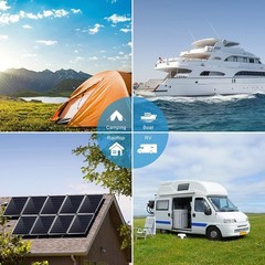 12v 20W 100A Solar Panel Charging Off-Grid RV Camping Home Boat with Controller