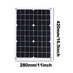 4x500W Solar Panels-100A Controller+Y-Cable+Suction Cups for Home/Outdoor Power