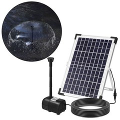 Compact and Stylish Outdoor Fountain Powered by Renewable Energy Source