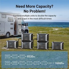Dabbsson 5330Wh Portable Power Station 2200W Solar Generator Expandable Battery