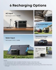 SOLIX C1000 Gen 2 Portable Power Station, 2,000W (Peak 3,000W) Solar Generator,