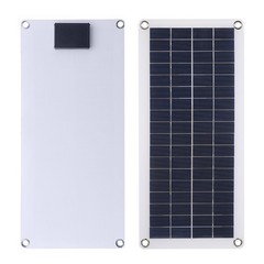 1-DC 5V/18V Dual Output 20W Solar Panel With 2 USB Ports & Car Charge IP65 WHHP