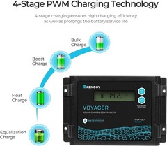High-Efficiency Solar Panel w/ Charger Controller