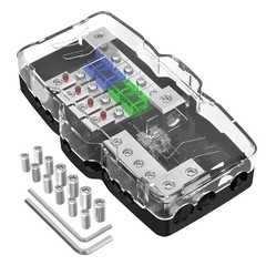 RVBOATPAT Fused Power Distribution Block Car Audio Fused Distribution Block 1…