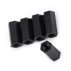 100Pcs Black M3x12mm Female Hex Threaded Spacer Standoff