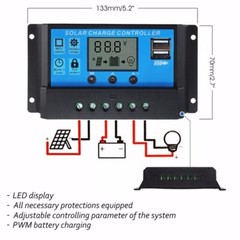 200W Solar Panel Kit 100A 12V Battery Charger with Controller Caravan Boat US