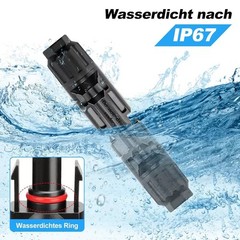 1-100 Set Male Female Wire Cable Connector Set Solar Panel Waterproof Connectors
