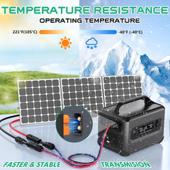 12AWG Xt60I Solar Cable 25FT, Solar to Xt60I Cable 3 10 15 20 30 40 50FT, Solar