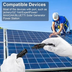 10AWG Solar Extension Cable 10FT Male Female Connector Outdoor UV Resistant
