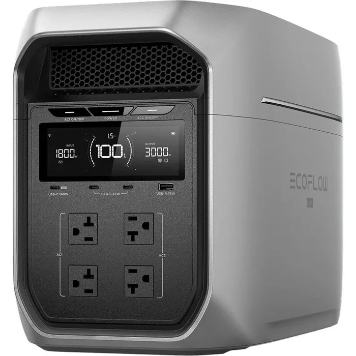 EcoFlow DELTA 3 Max 2048Wh Portable Power Station with 3000W Powerful Output