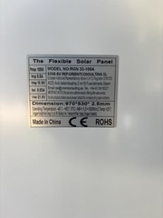 Flexible 100W Monocrystalline Solar Panel MC4 RGN 33-100A 970x530x2.5mm