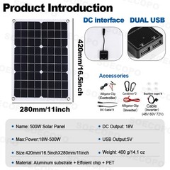 20000W Solar Emergency Power Supply | SOECOPO 500W Panel + Controller+ Inverter