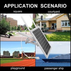 Multi-band 4G SIM solar panel router 10*18650 battery support 4G/ network port