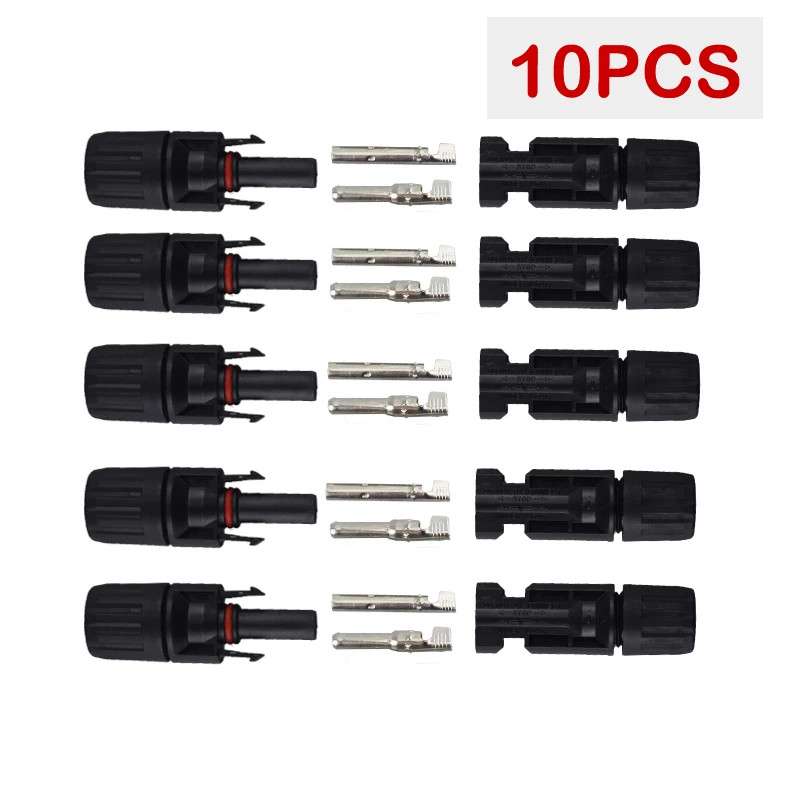 200/100/40/20/10/5 Pcs DC Solar Connector 1000V30A Panel Stecker IP67 Waterproof
