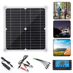 200 Watts Solar Panel Kit 100A 12V Battery Charger w/ Controller Caravan Boat RV