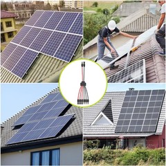 Solar Connectors for 2 Solar Panels,Tool-Free Solar Cable Splitter, IP68 Wate…