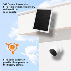 8W Solar Panel for Google Nest Camera Outdoor&Indoor Battery Version 2Pack