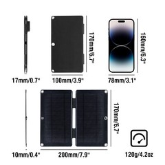 Raddy SP4 4W Portable Solar Panel 5V 0.8A Foldable Solar Charger Kit