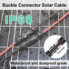 Solar Connectors Cable for 2-3 Solar Panels, Parallel 10AWG Solar Panel Conne…