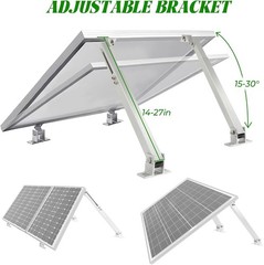 Adjustable Solar Panel Rack 14-27IN – Supports Up to 450W – Easy Mount