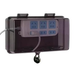 Sturdy Rainproof Electrical Outlet Box with 6 Output Holes for Outdoor Use