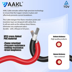 Solar Extension Cable 30 Ft 10AWG (6Mm²) Solar Power Cable Wire Male Female Conn