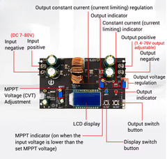 Adjustable Boost Converter 300W 20A for Solar Panel Voltage Regulation