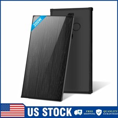 AeternaSol 200W Solar Panel Mono N-Type 18V PV RV Home Camping Battery Off-Grid