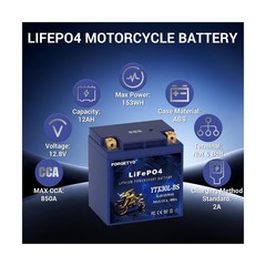 Lithium YTX20L-BS, 700A LiFePO4 Motorcycle Battery, 12V 10AH ATV, UTV, Jet Sk…