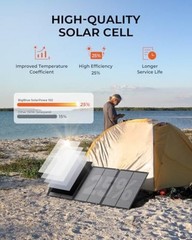 Portable Solar Panels with Kickstands, IP68 Waterproof Solar Charger with 150W