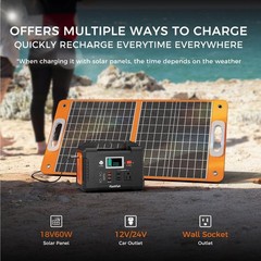 Flashfish 200W Portable Power Station 151Wh, 400W Peak Solar Generator