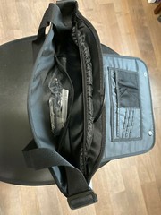 Solar Powered Polyester Messenger Bag with 2000mA Rechargable Battery