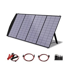 ALLPOWERS Foldable Solar Panel Kits. 200W Power Station Solar Generator.
