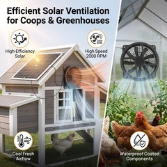 Off-Grid Solar Powered Exhaust Fan Low-Cost Ventilation Solution for Chicken Coo
