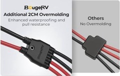 Solar Parallel Connectors for 3 Solar Panels, Tool-Free MC4 Solar Cable Splitter