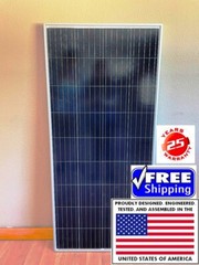 2- 215 WATT Solar Panel 12 Volt Battery Charger Off Grid RV Boat 2 solar panels