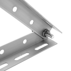 2pcs 45″Adjustable Solar Panel Tilt Mount Brackets RV Flat Surface Mounting Set