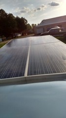 16′ Enclosed SOLAR POWERED Offgrid Self-Sufficient Trailer – Solar Array