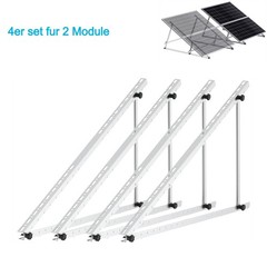 PFCTART 2 Set 46.5 inch Solar Panel Mount For 2-4pcs 100~400 Watt Solar Panel