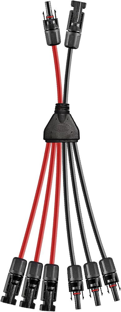Solar Y Connector 2 to 6 12 AWG Solar Panel Extension Cables 30 a Solar Panel