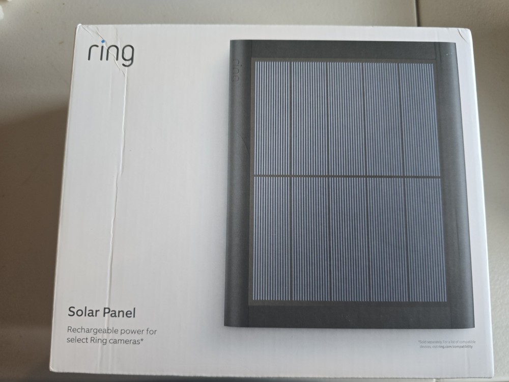 Ring 4W 2nd Generation Solar Panel for Select Ring Security Cameras Black New