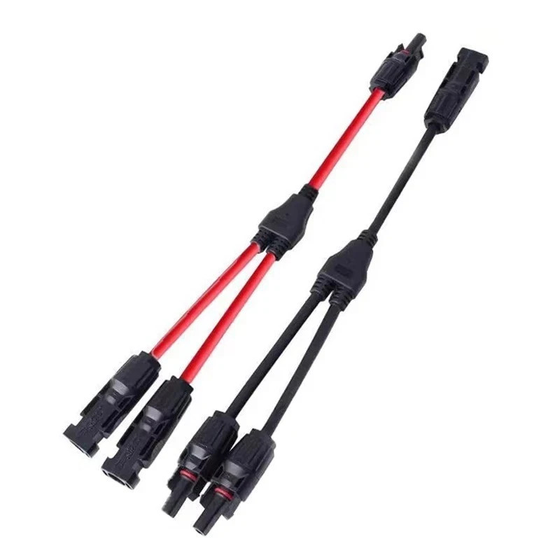 2PCS Solar Y Branch Connector Cable 30A 1000V PV Panel Parallel Adapter