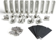 Solar Panel Mounting Kit with Clamps and Rails