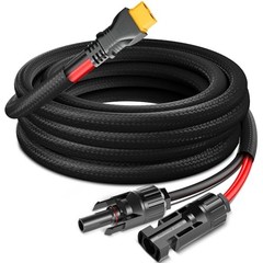 -10ft Solar to XT60 Charging Cable for EcoFlow Portable Power 12AWG 10FT-12AWG