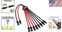 Efficient Tool-Free Solar Panel Connectors, 30A Current for Ultimate Performance
