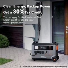 Blackview OSCAL PowerMax 3000W Portable Power Station 3600Wh + 400W Solar Panel