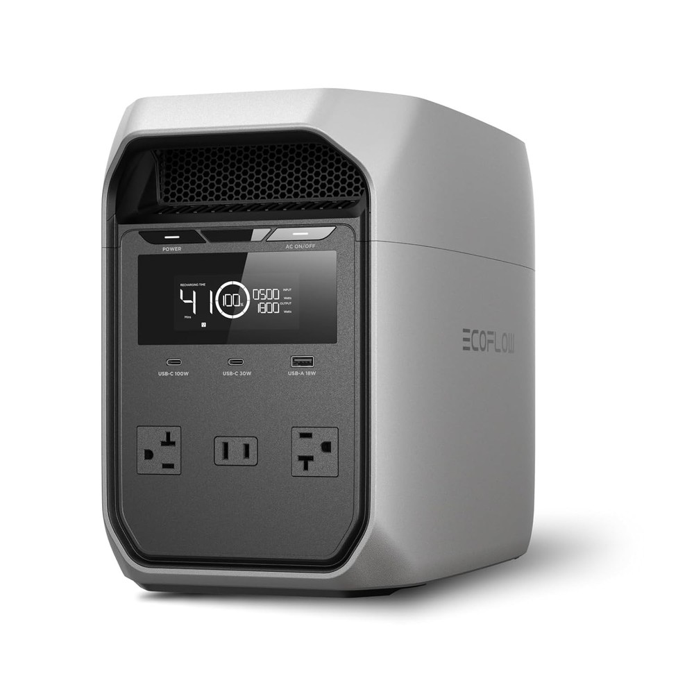 EcoFlow DELTA 3 Classic 1024Wh 1800W Portable Power Station With Carrying Bag